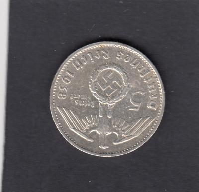 Beschrijving: 5 Mark  HINDENBURG 